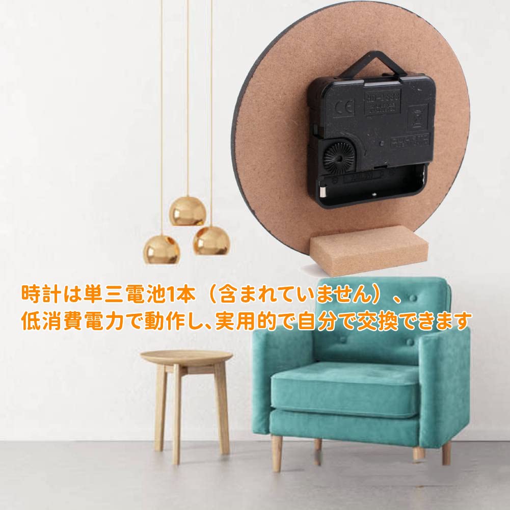 Amazon.co.jp: xuuyuu木製の時計 壁掛け時計 木製掛け時計